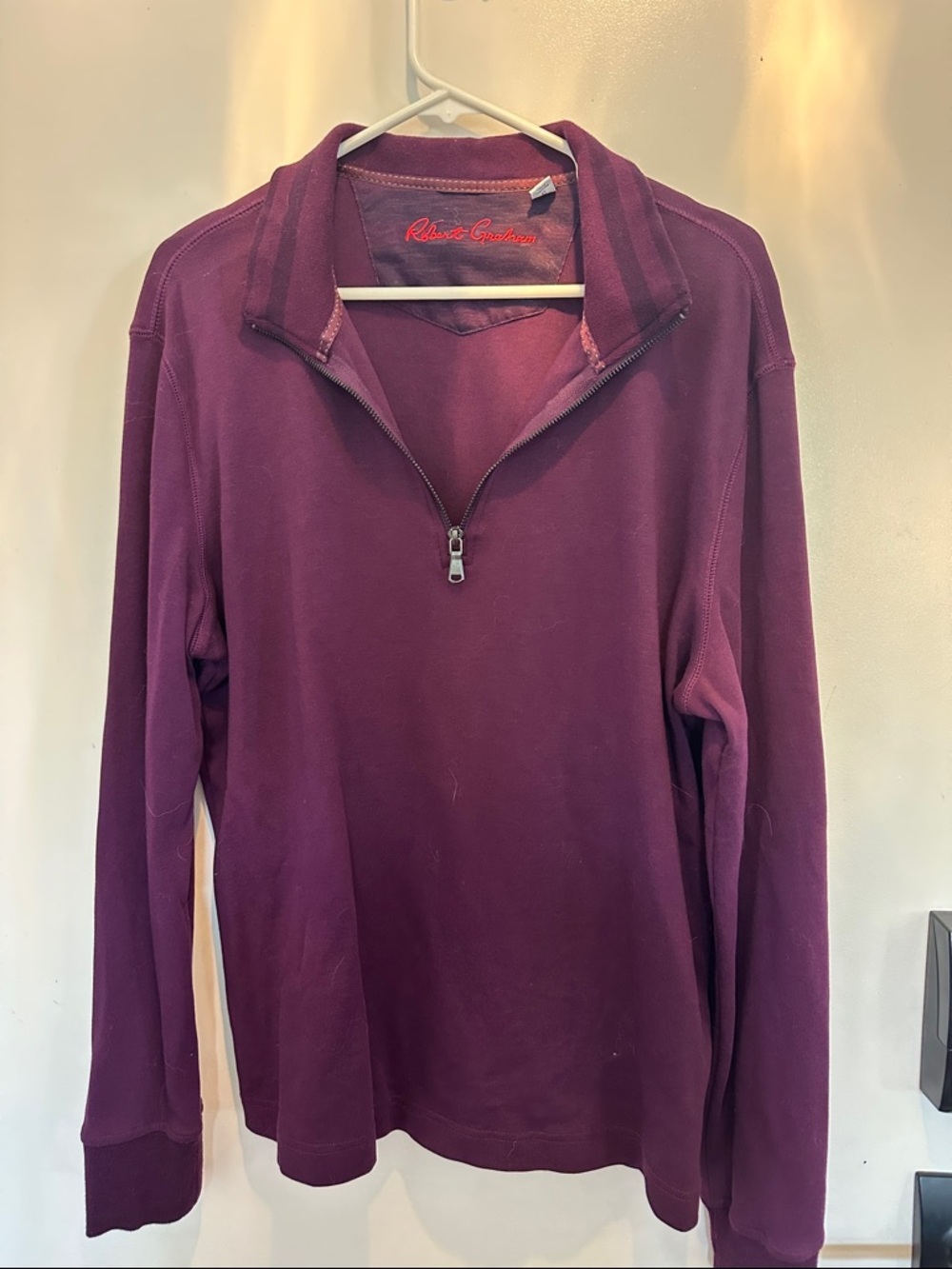 Robert Graham Plum Half-Zip Pullover